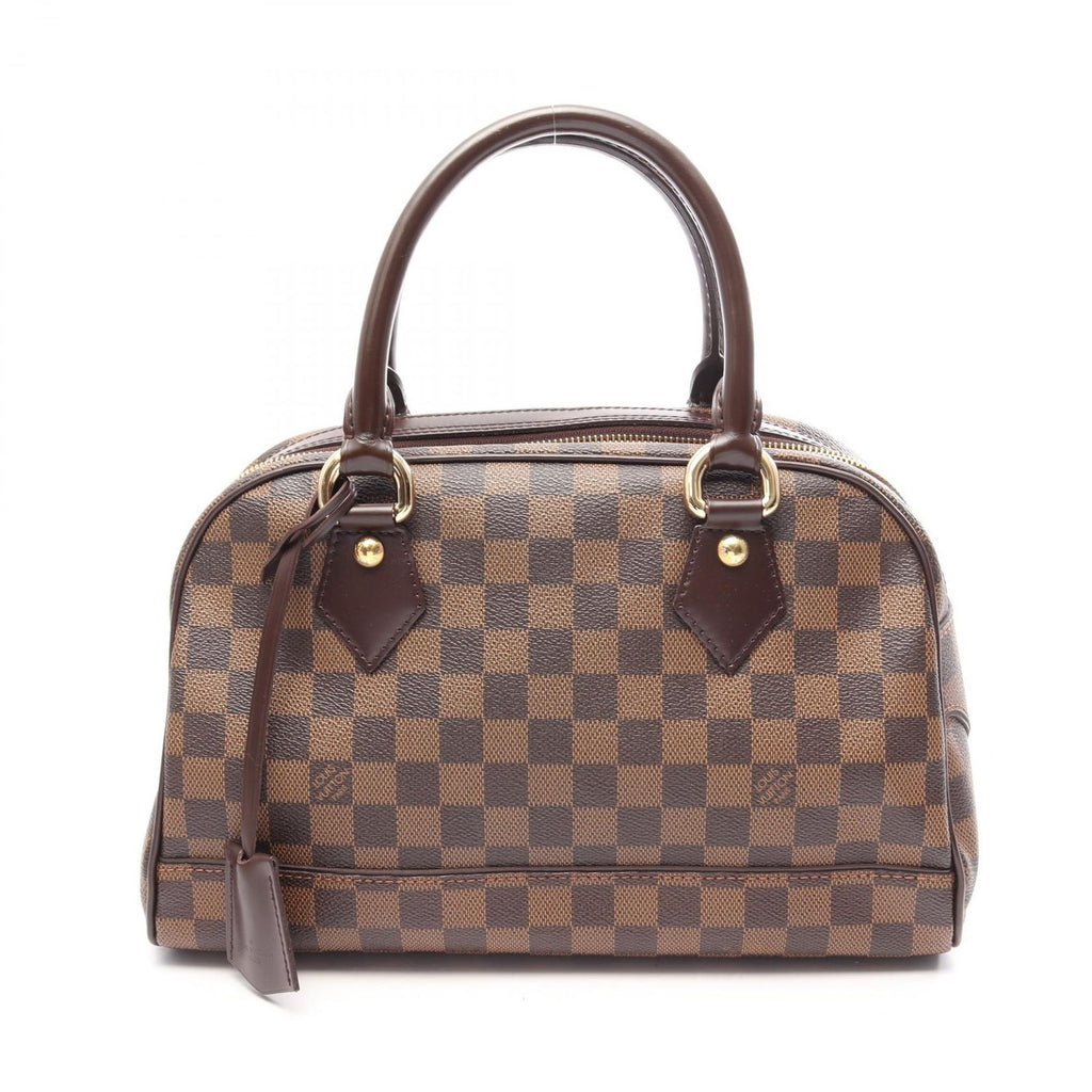 Louis Vuitton Duomo Damier Ebene Canvas Leather Handbag