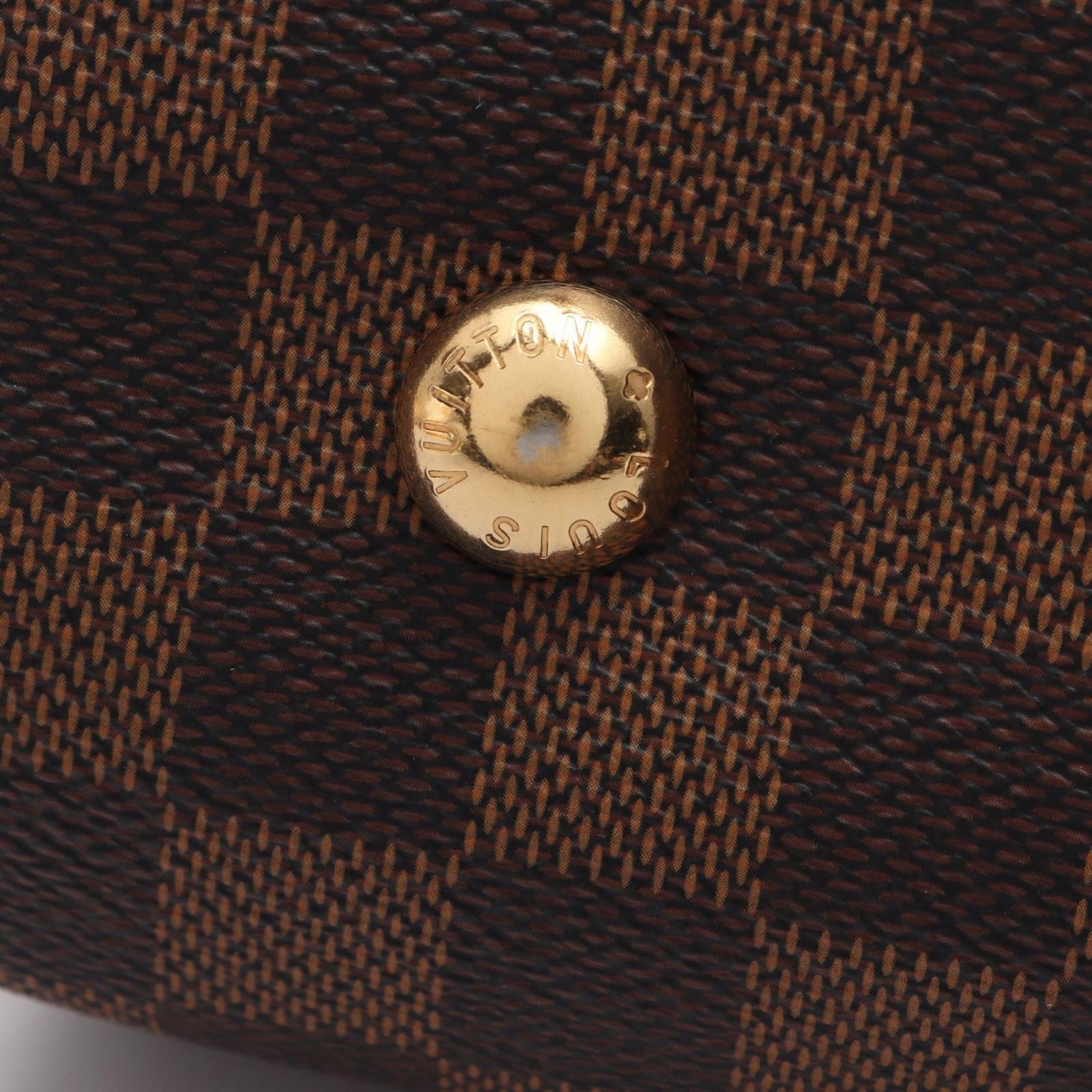 Louis Vuitton Duomo Damier Ebene Canvas Leather Handbag — view 8