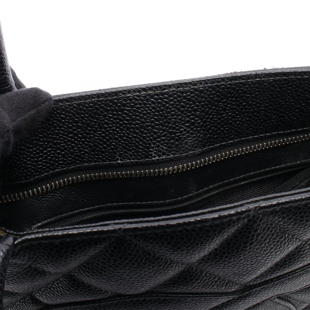 Chanel Tote Bag Reissue Black Caviar Leather — view 7