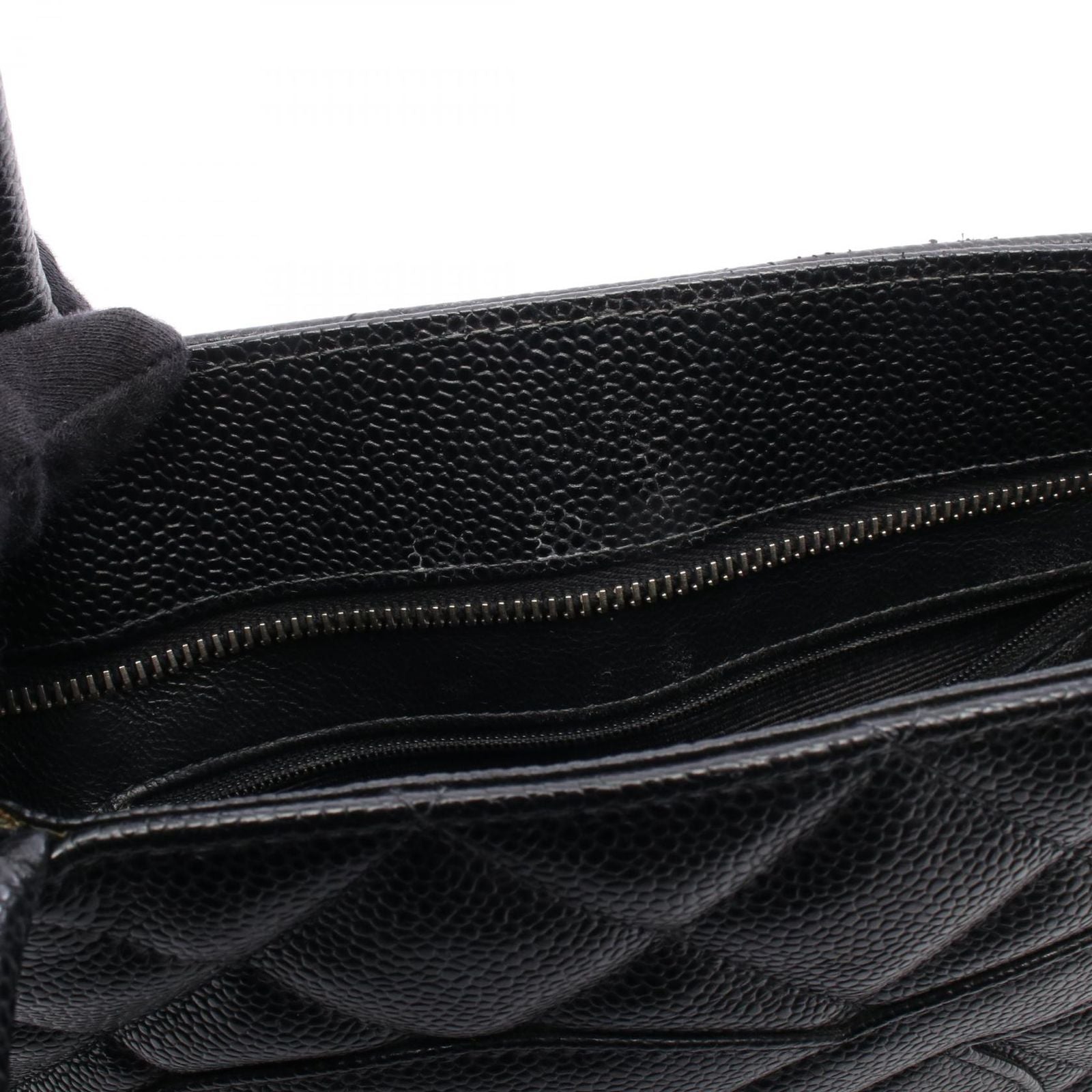 Chanel Tote Bag Reissue Black Caviar Leather — view 7