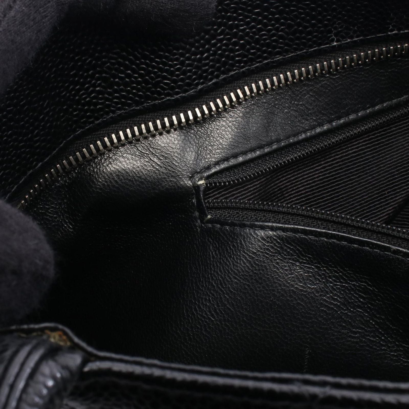 Chanel Tote Bag Reissue Black Caviar Leather — view 6
