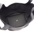 Hermes Picotin Lock PM Black Leather Handbag — view 3