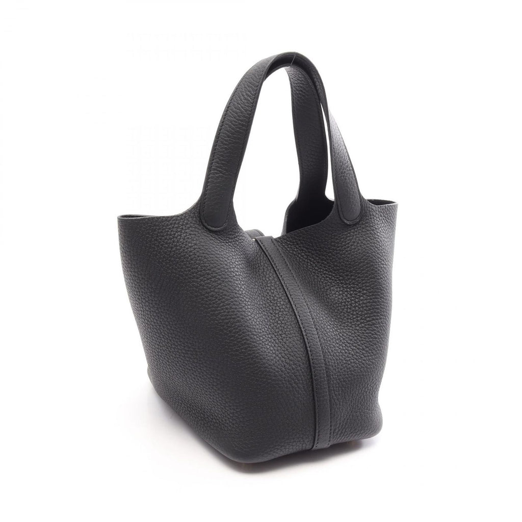 Hermes Picotin Lock PM Black Leather Handbag — view 2