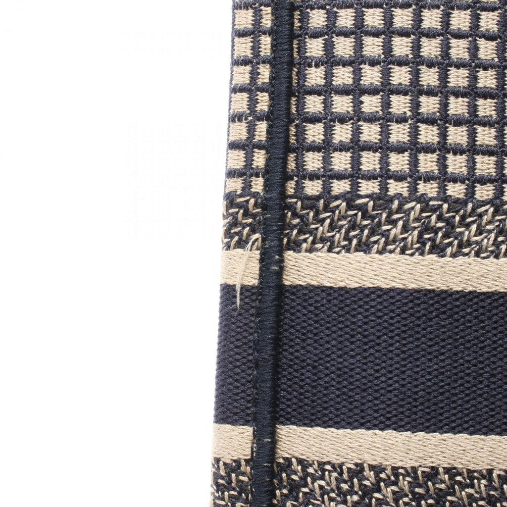 Dior Handbag Book Tote Vertical la Mort Navy Beige Canvas Mini — view 7