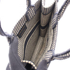 Dior Handbag Book Tote Vertical la Mort Navy Beige Canvas Mini — view 3