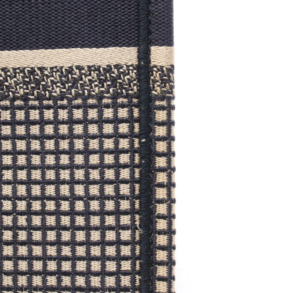 Dior Handbag Book Tote Vertical la Mort Navy Beige Canvas Mini — view 8