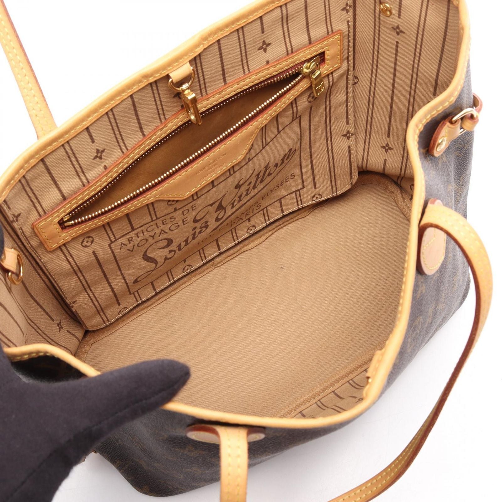 Louis Vuitton Tote Bag Neverfull PM Monogram Canvas Leather — view 3