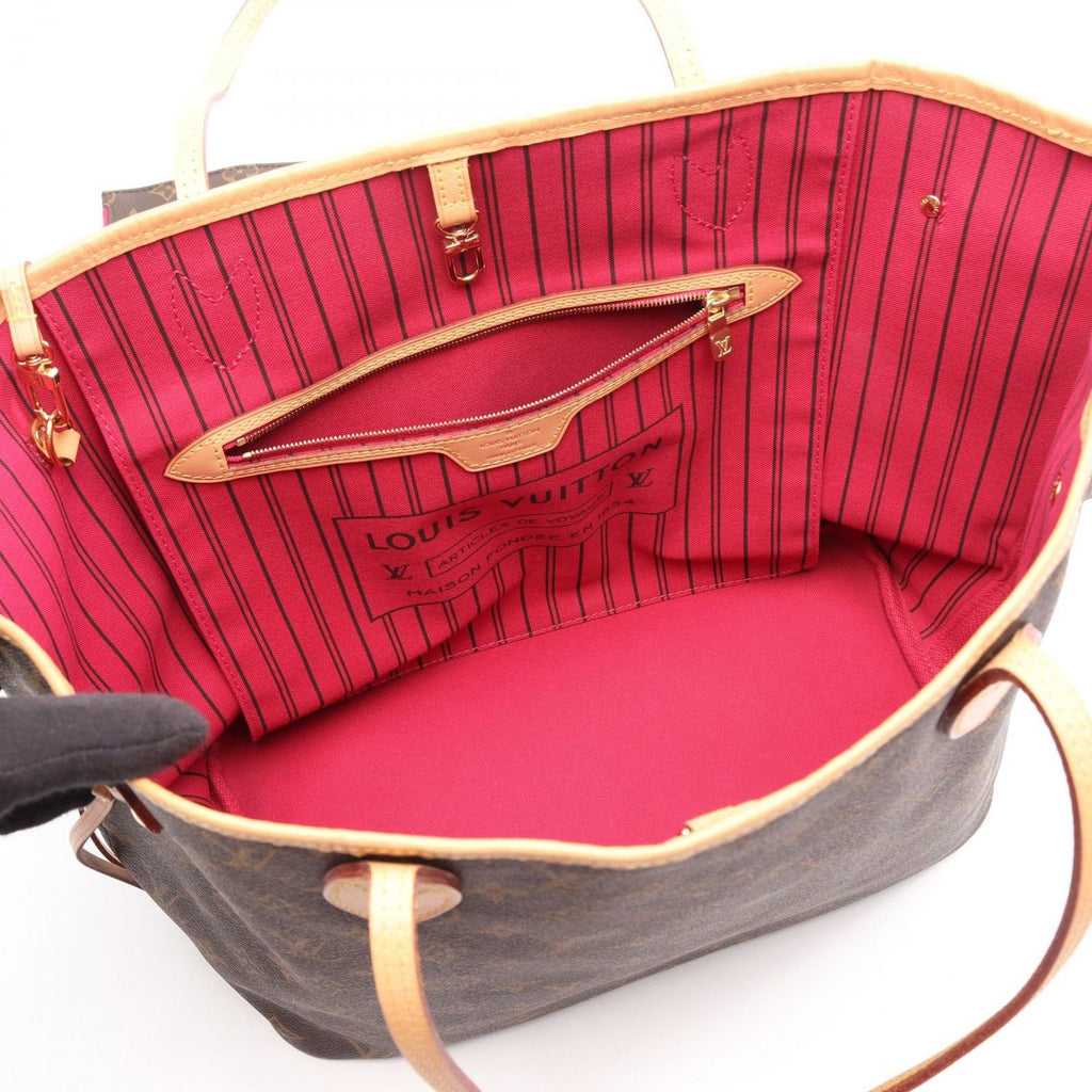Louis Vuitton Tote Bag Neverfull MM Pivoine Canvas Leather — view 3