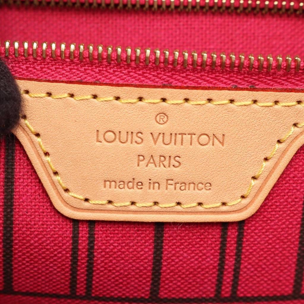 Louis Vuitton Tote Bag Neverfull MM Pivoine Canvas Leather — view 4