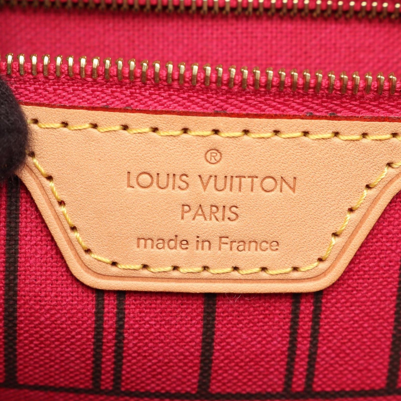 Louis Vuitton Tote Bag Neverfull MM Pivoine Canvas Leather — view 4