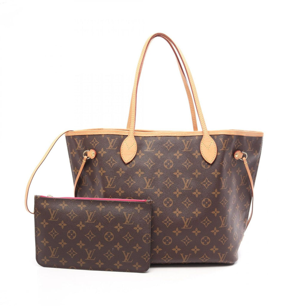 Louis Vuitton Tote Bag Neverfull MM Pivoine Canvas Leather