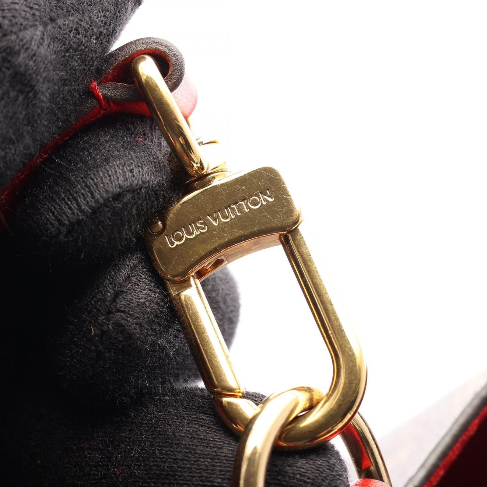 Louis Vuitton Shoulder Bag Neo Noe Coquelicot Canvas Leather — view 8