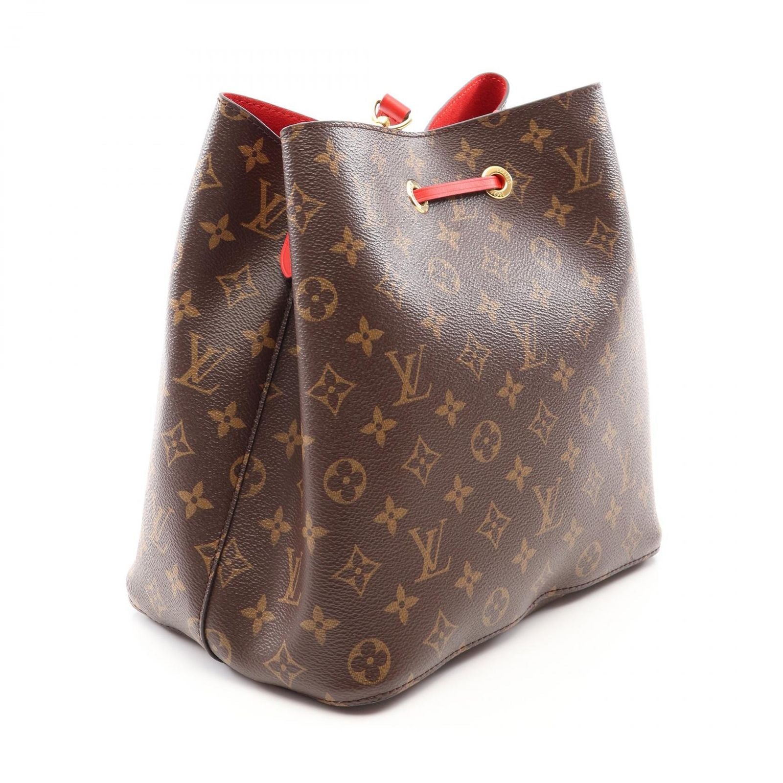 Louis Vuitton Shoulder Bag Neo Noe Coquelicot Canvas Leather — view 2