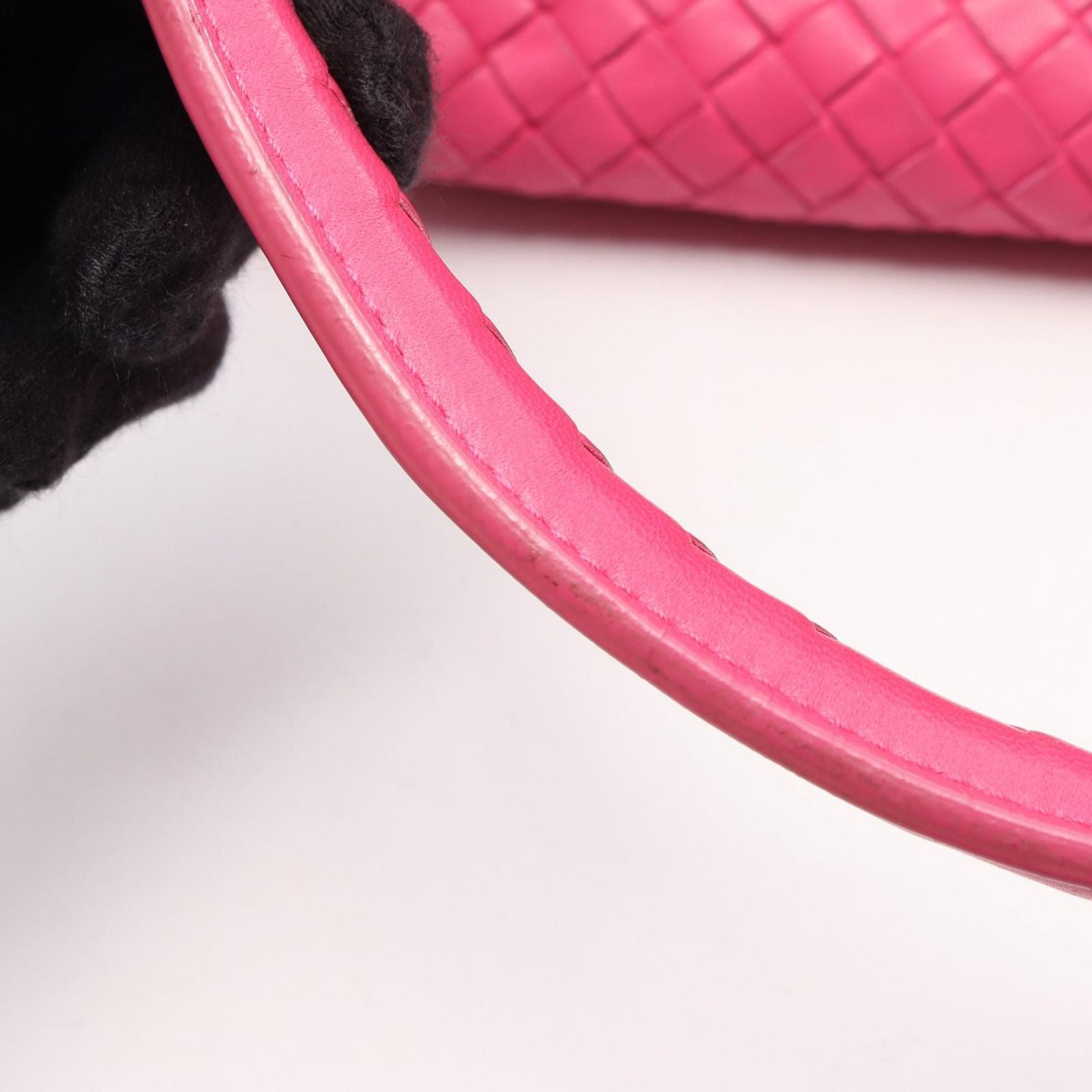 Bottega Veneta Tote Bag Intrecciato Pink Leather — view 8