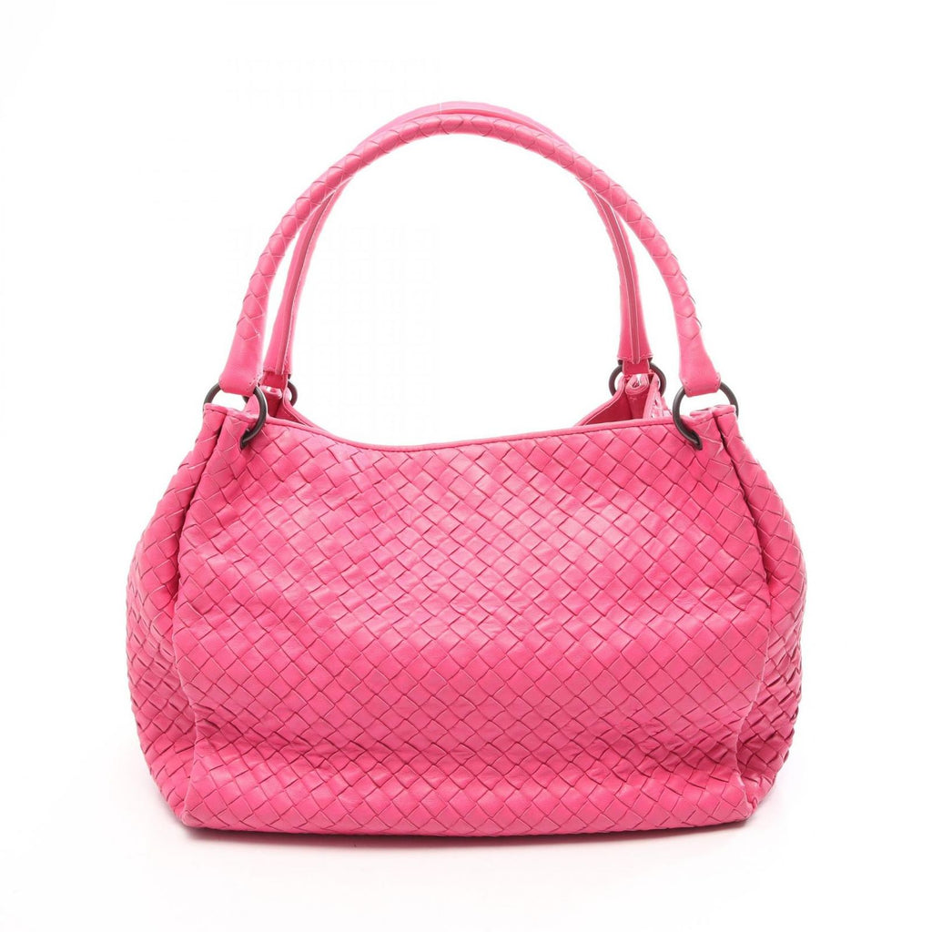 Bottega Veneta Tote Bag Intrecciato Pink Leather