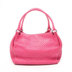 Bottega Veneta Tote Bag Intrecciato Pink Leather