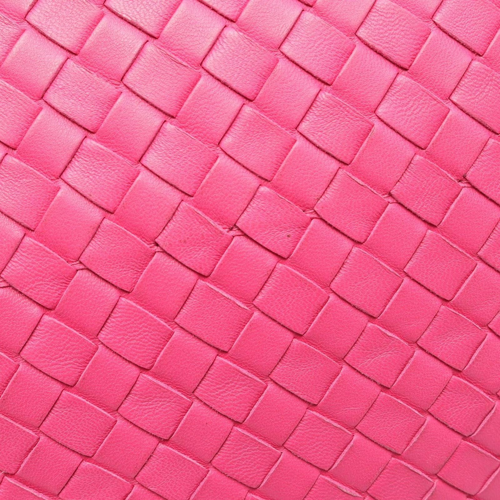 Bottega Veneta Tote Bag Intrecciato Pink Leather — view 5