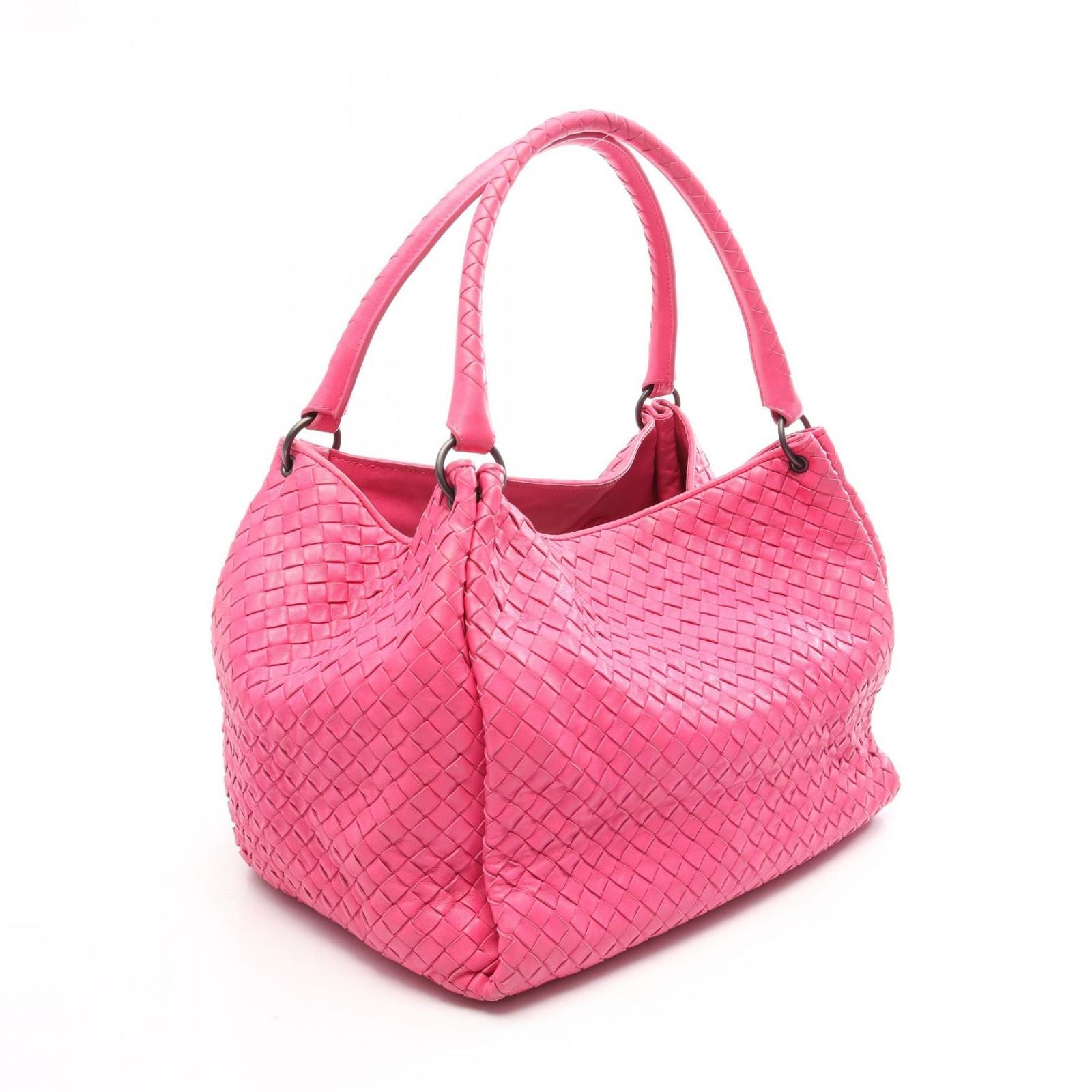 Bottega Veneta Tote Bag Intrecciato Pink Leather — view 2