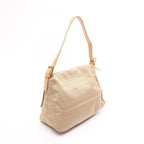 Fendi Shoulder Bag Mamma Bucket Zucchino Beige Canvas Leather — view 2
