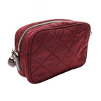 Prada Shoulder Bag Bordeaux Nylon Saffiano Leather Triangle Logo — view 2