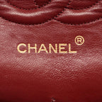 Chanel Shoulder Bag Quilted Double Flap Black Lambskin Chain — view 4