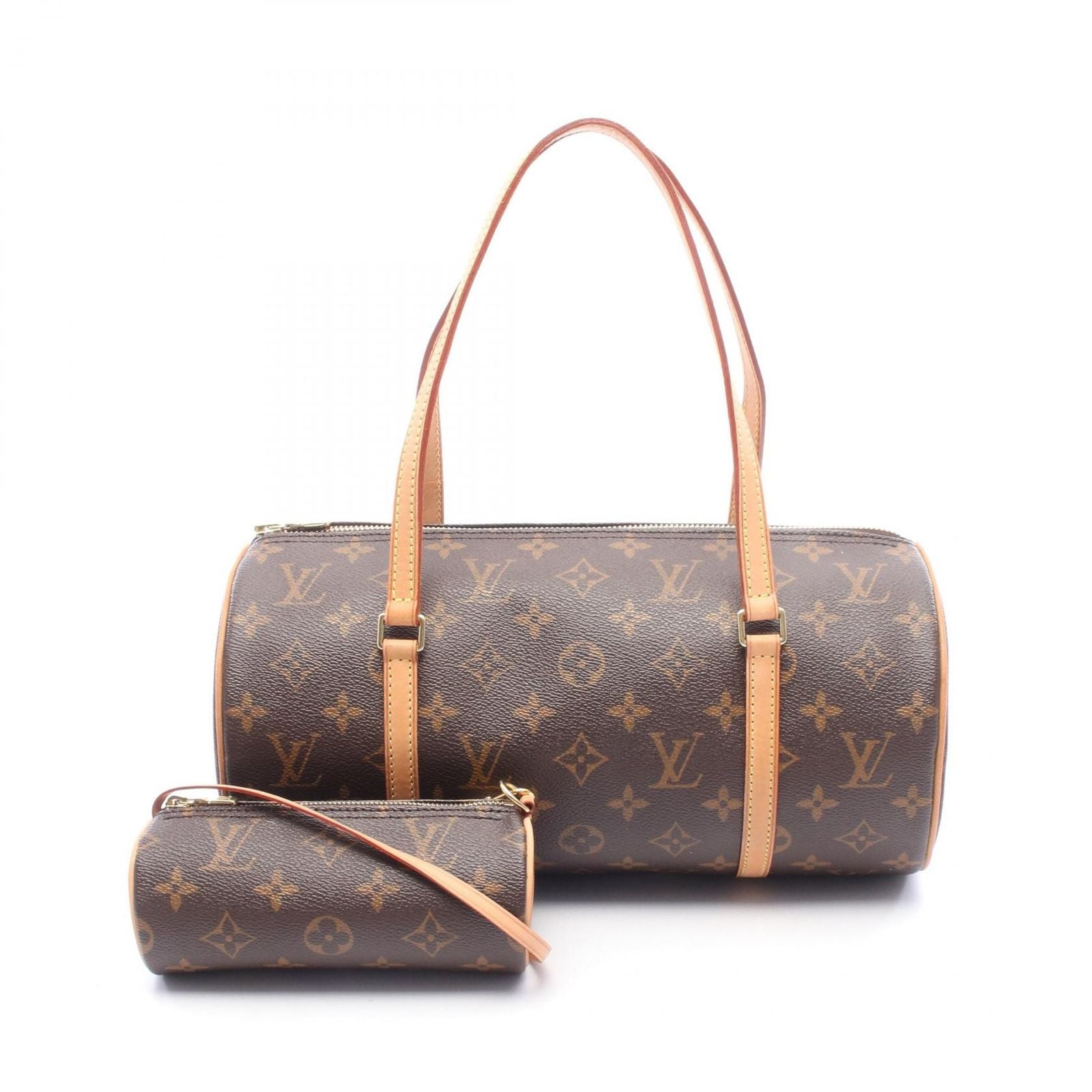 Louis Vuitton Papillon 30 Monogram Canvas Leather GM Handbag