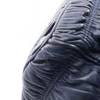 Prada Nappa Gaufre 2-Way Navy Leather Shoulder Handbag — view 7