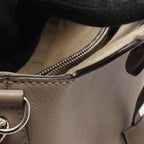 Fendi by the Way Medium 2-Way Gray Leather Handbag — view 6