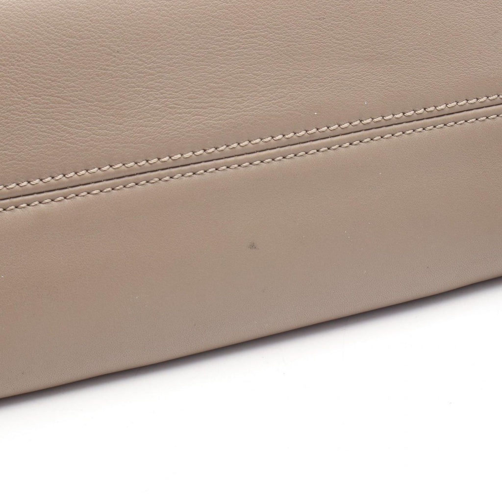 Fendi by the Way Medium 2-Way Gray Leather Handbag — view 7