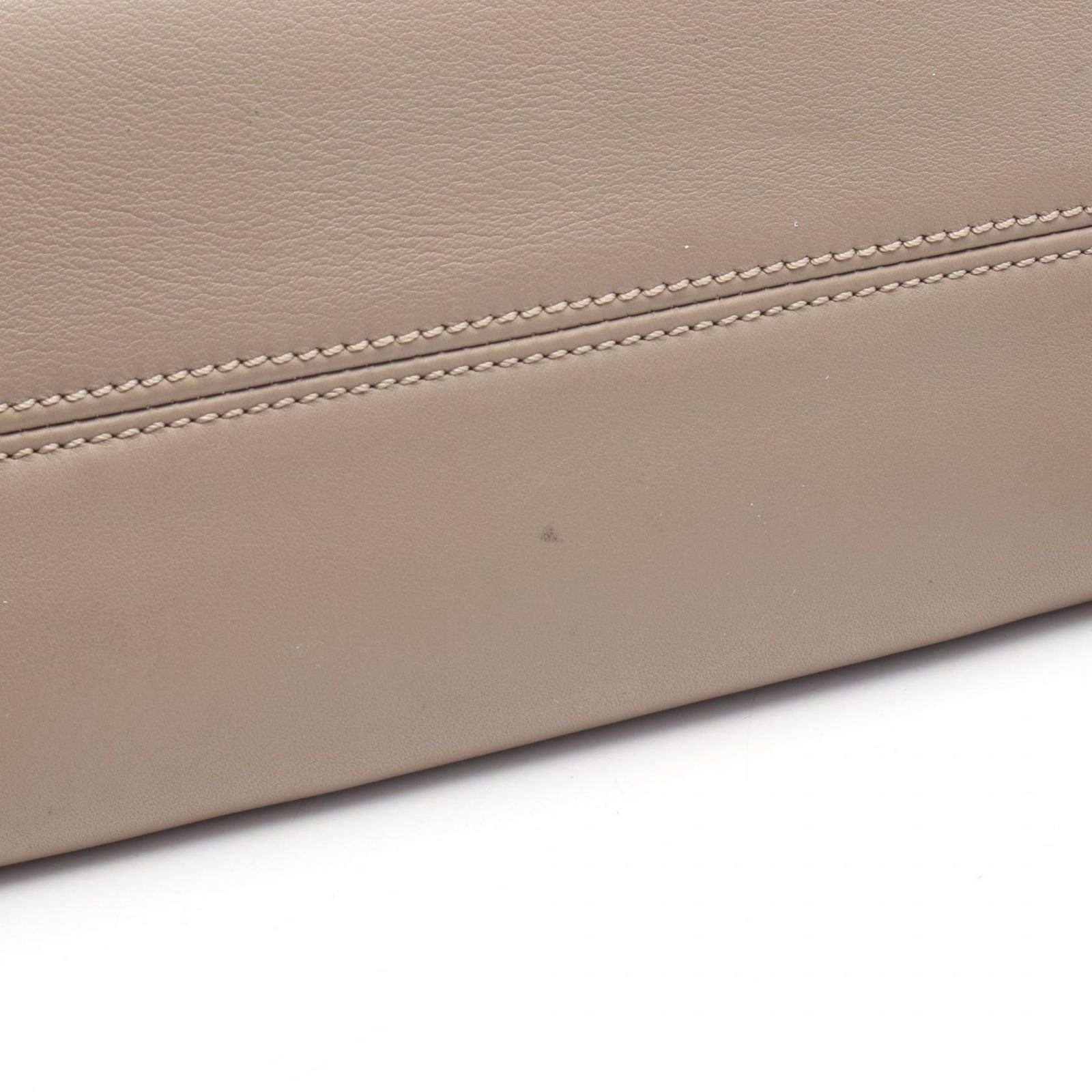 Fendi by the Way Medium 2-Way Gray Leather Handbag — view 7