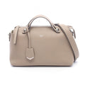 Fendi by the Way Medium 2-Way Gray Leather Handbag