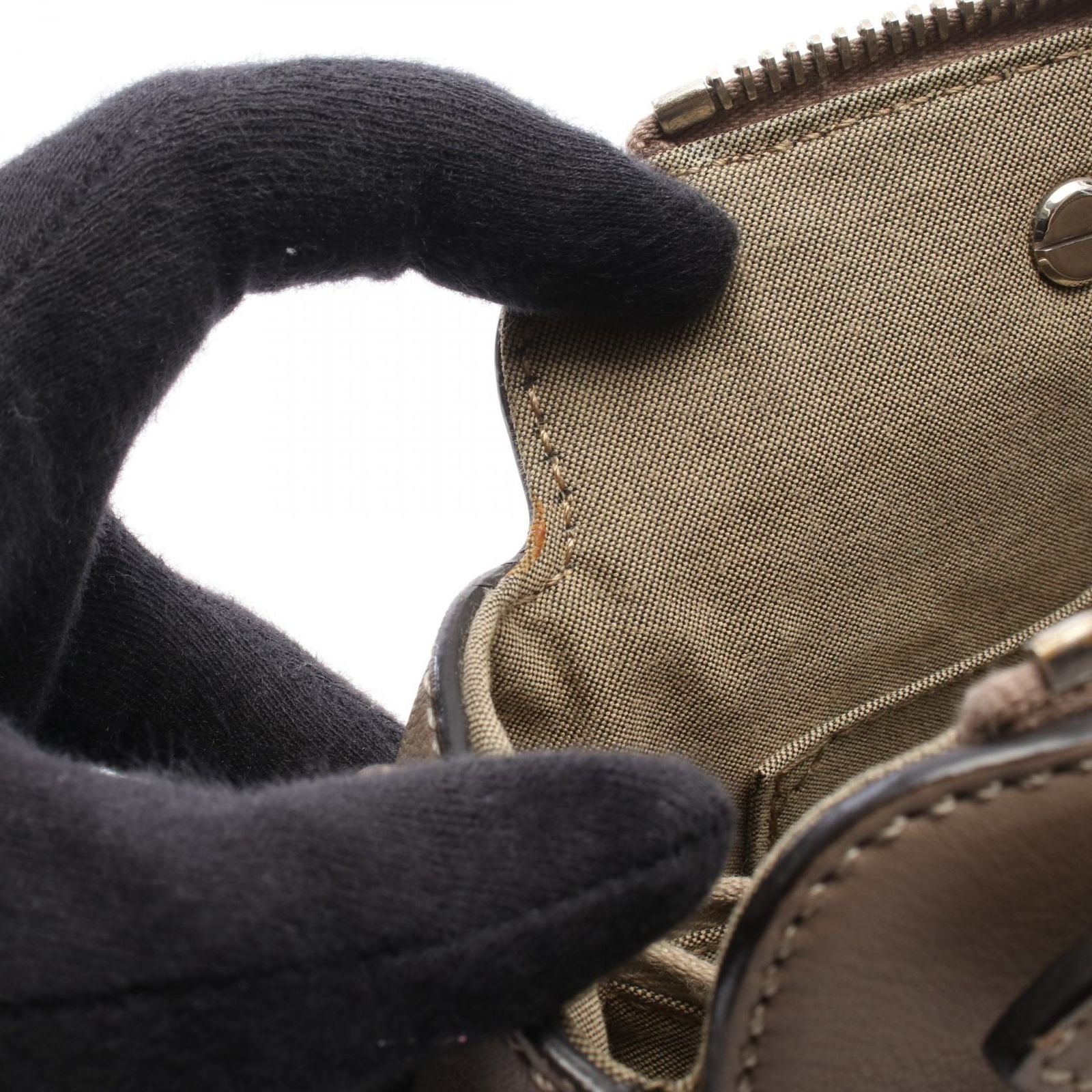 Fendi by the Way Medium 2-Way Gray Leather Handbag — view 5