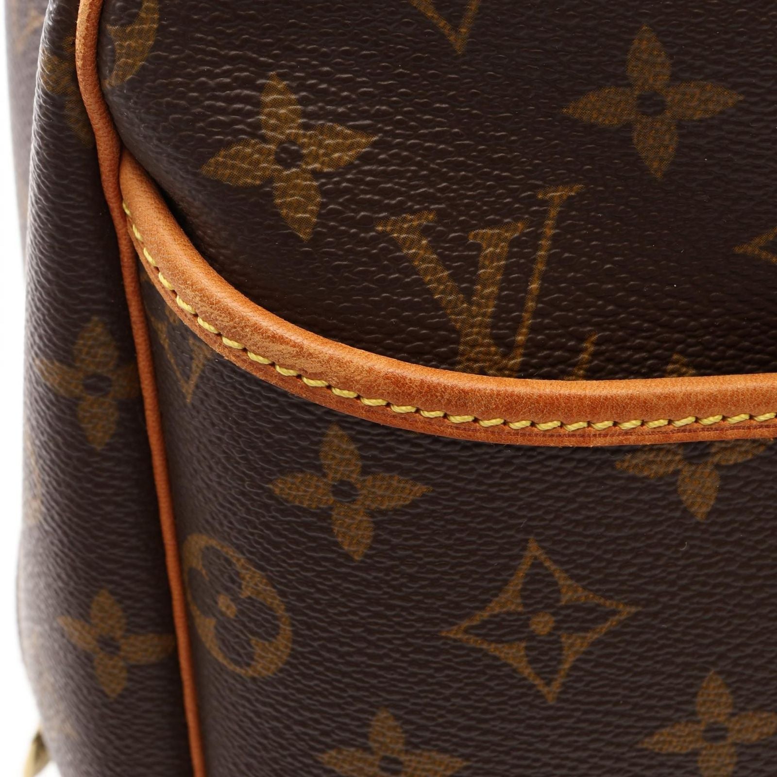 Louis Vuitton Deauville Bowling Vanity Monogram Canvas Leather Handbag — view 8