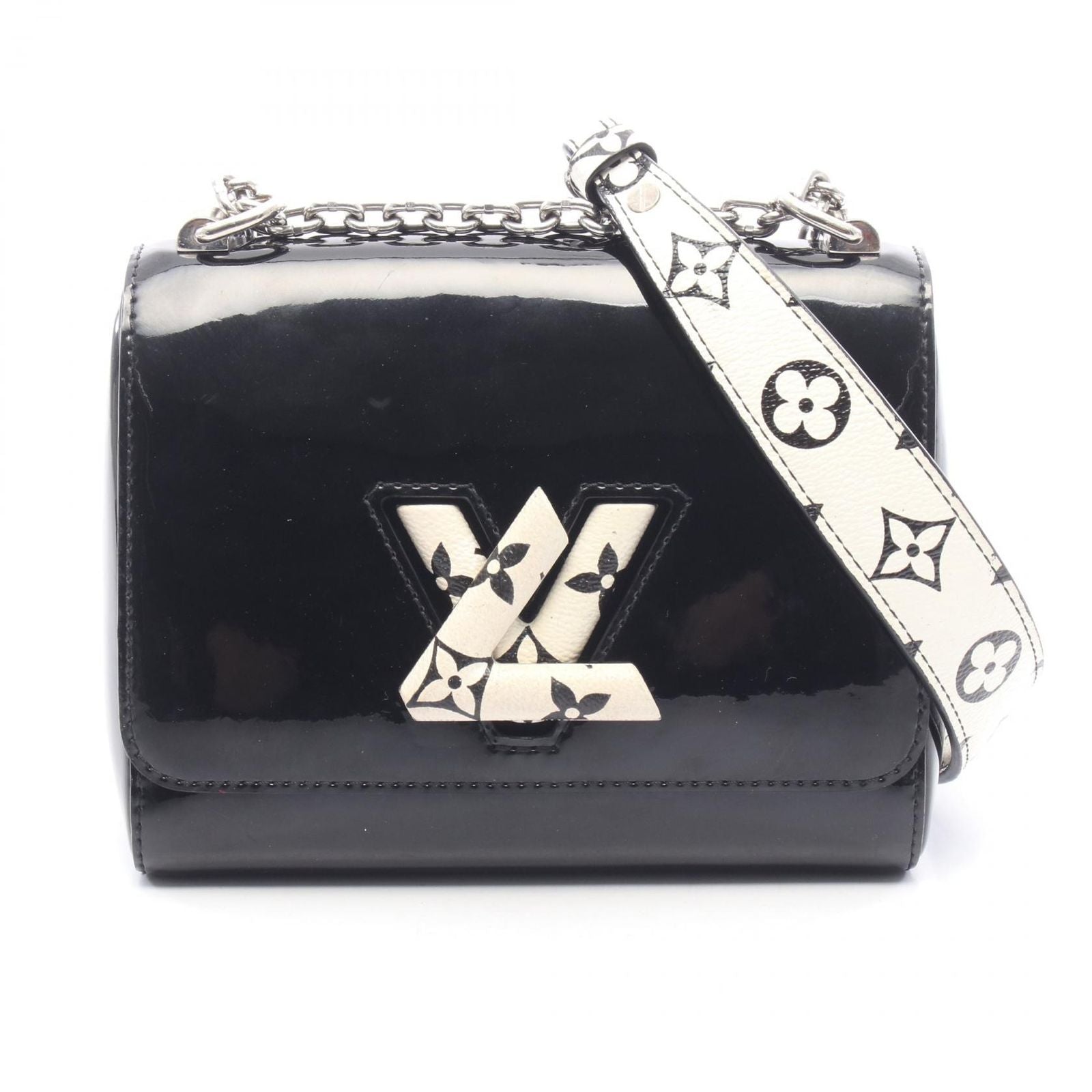 Louis Vuitton Shoulder Bag Twist PM Noir Patent Leather