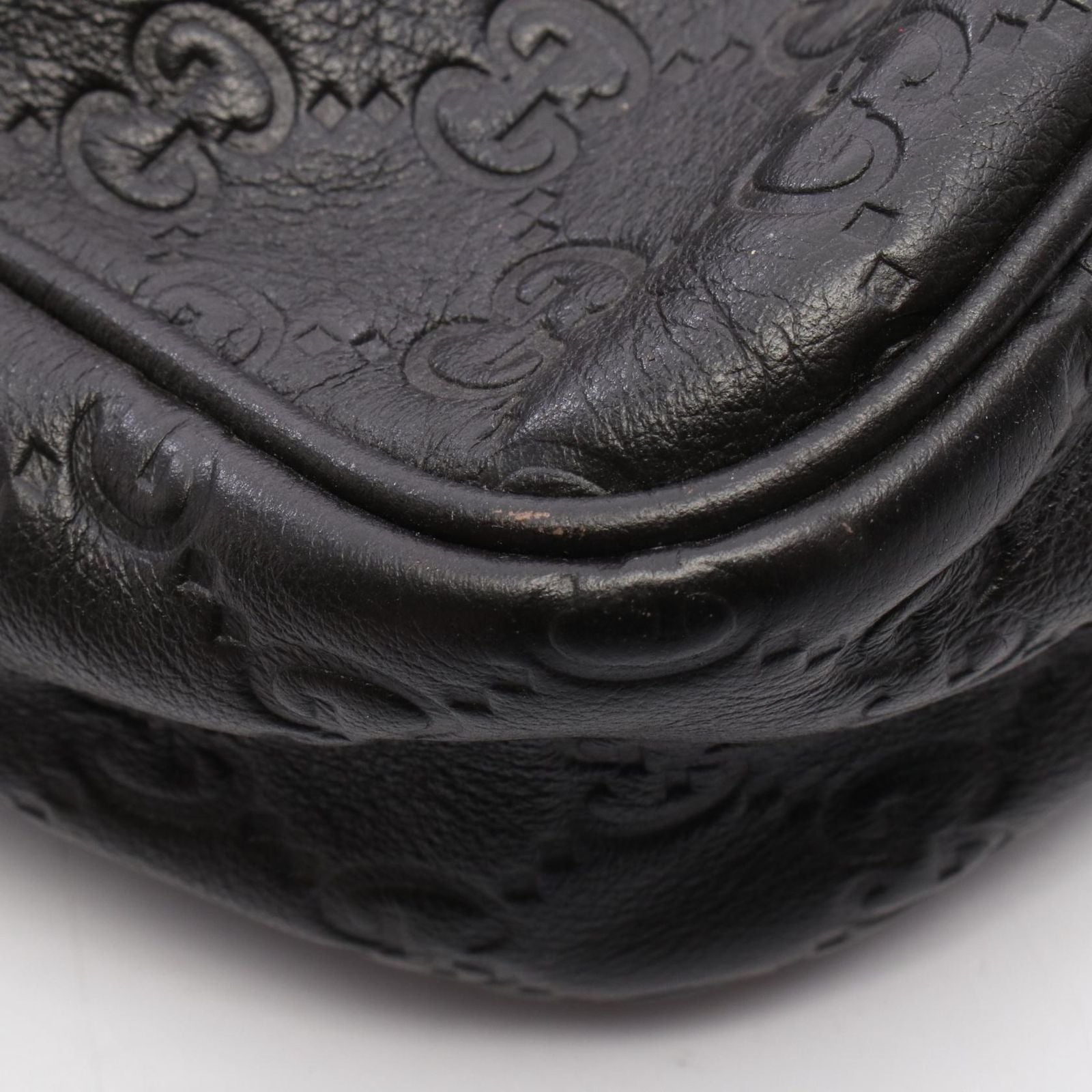 Gucci Shoulder Bag Guccissima Dark Brown Leather Guccissima — view 6