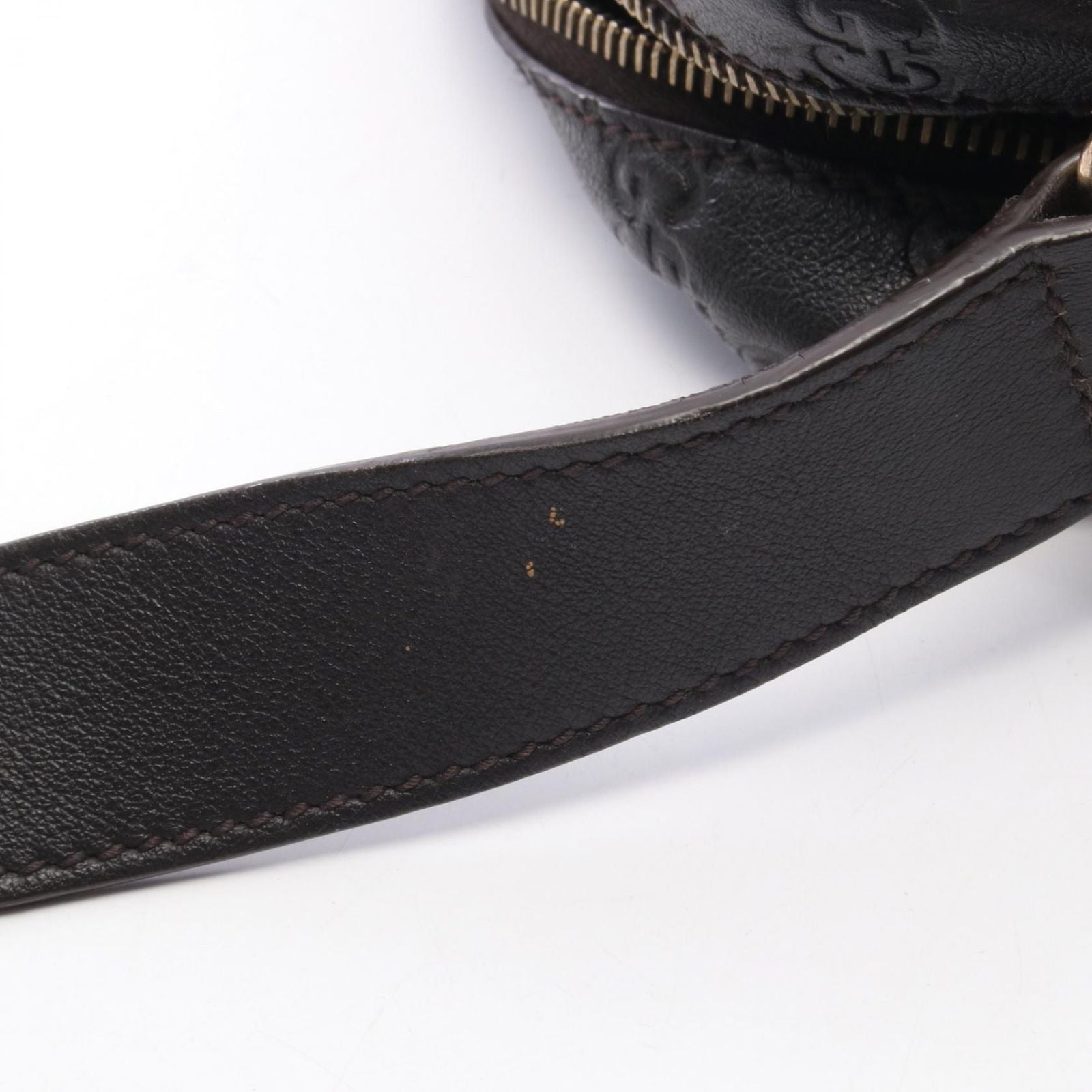 Gucci Shoulder Bag Guccissima Dark Brown Leather Guccissima — view 7