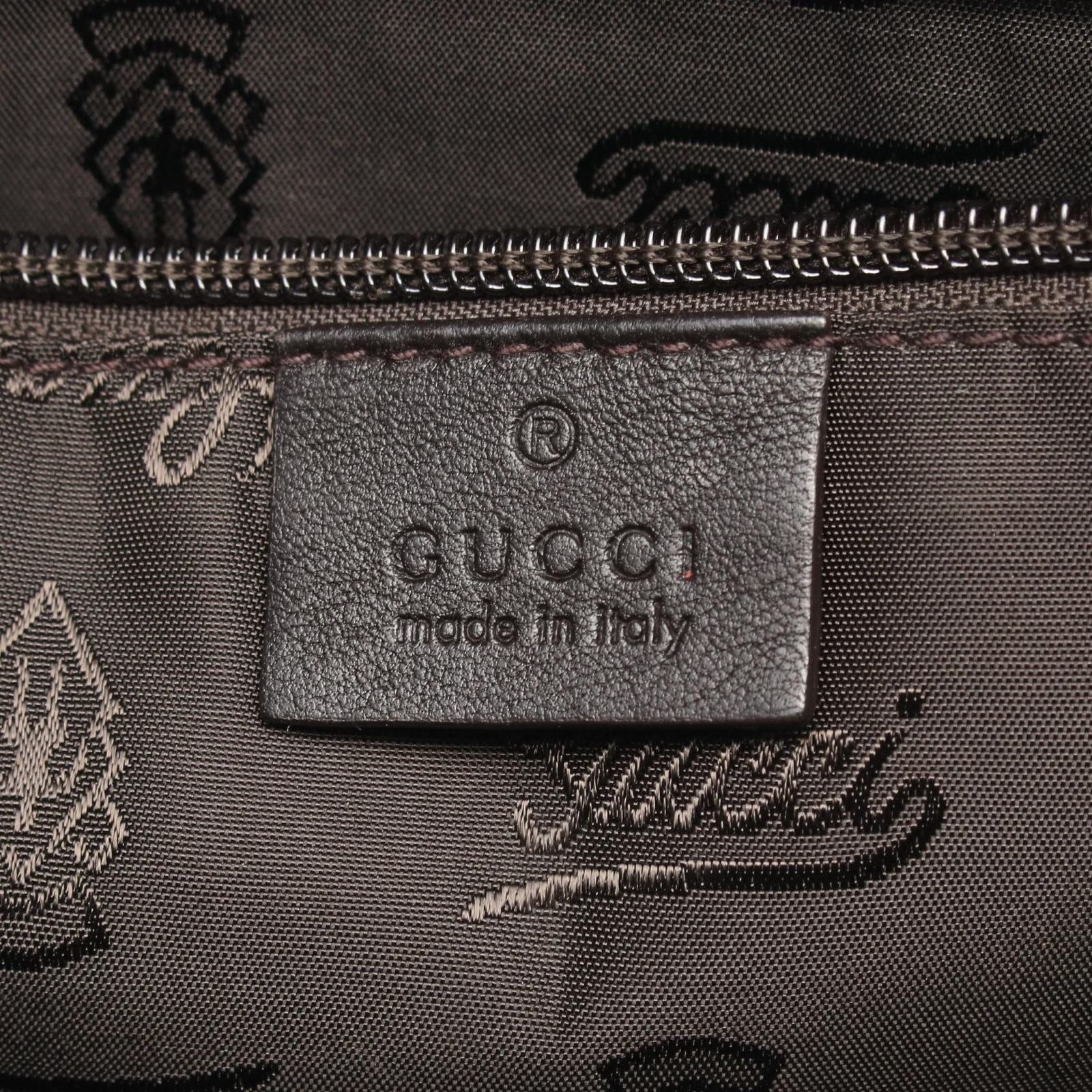 Gucci Shoulder Bag Guccissima Dark Brown Leather Guccissima — view 4