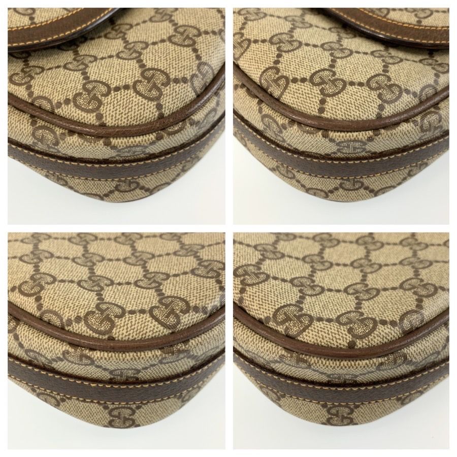 Gucci Vintage Beige Brown GG Supreme Canvas 001 115 Shoulder Bag Pochette — view 4