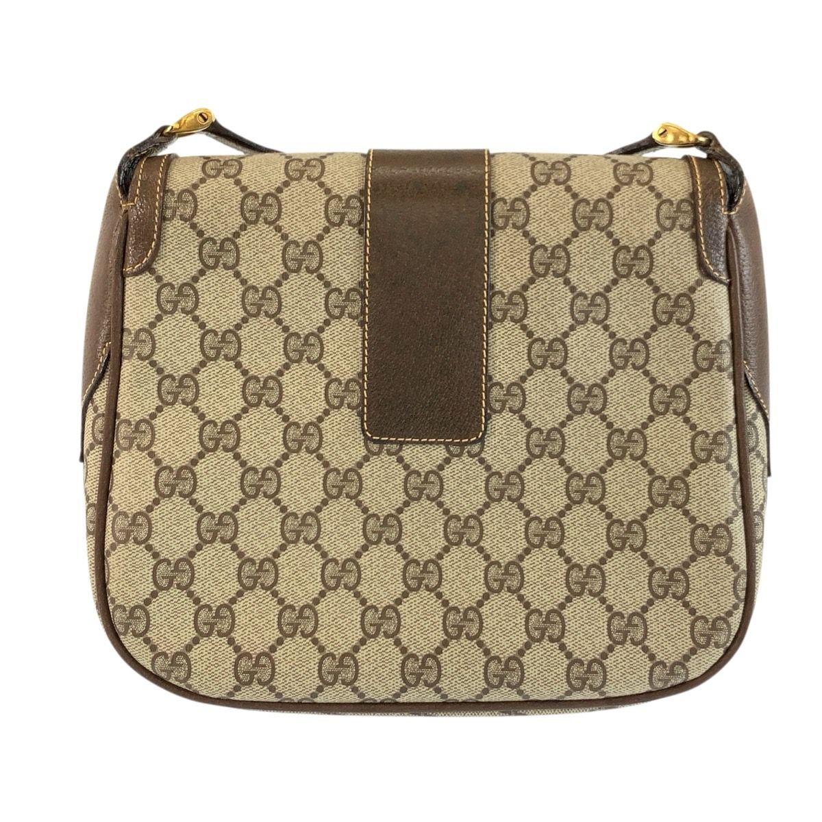 Gucci Vintage Beige Brown GG Supreme Canvas 001 115 Shoulder Bag Pochette — view 2