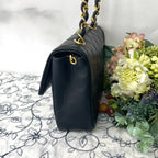 Chanel Vintage Quilted Jumbo CC Logo Shoulder Bag — view 6