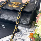 Chanel Vintage Quilted Jumbo CC Logo Shoulder Bag — view 4