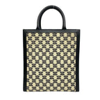 Celine Vertical Cabas Triomphe Logo Canvas Leather 2-Way Shoulder Bag — view 3
