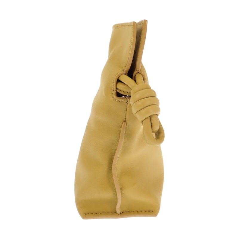 Loewe Flamenco Clutch Mini 2-Way Shoulder Bag Nappacalfskin Yellow Silver — view 3