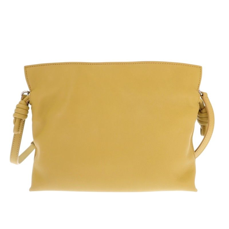 Loewe Flamenco Clutch Mini 2-Way Shoulder Bag Nappacalfskin Yellow Silver — view 2