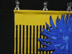 Dior Scarf Flower Pop Yellow Blue Green Black White 100% Silk — view 2