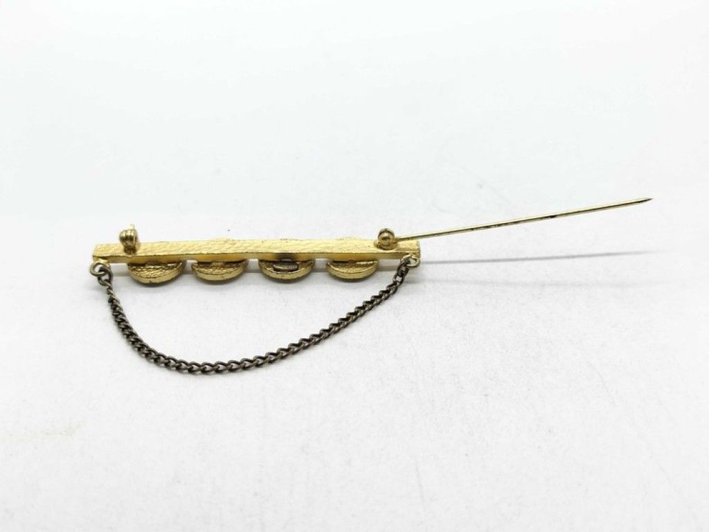 Chanel Brooch Coco Pearl Gold Metal — view 4