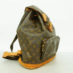 Louis Vuitton Backpack Monogram Montsouris GM Brown — view 2