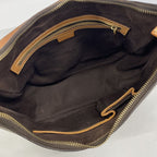 Celine Shoulder Bag Macadam Brown Gold — view 4