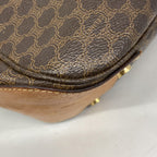 Celine Shoulder Bag Macadam Brown Gold — view 8