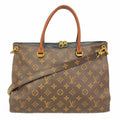 Louis Vuitton Monogram Pallas MM Brown 2-Way Bag